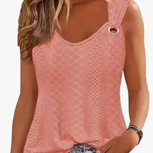 Disamer Womens Tank Tops 2025 Loose Fit Casual Summer Spaghetti Strap Trendy